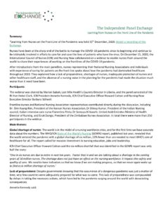 Download The Independent Panel Exchanges: Report of the Nurses Exchange