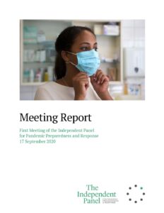Download The Independent Panel 1st Meeting Report, September 17 2020.