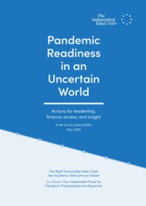 Download Pandemic readiness in an uncertain world – actions for leadership, finance, access, and insight (May 2025)