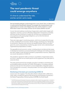 Download The next pandemic threat could emerge anywhere: It’s time to understand the risks and be certain we’re ready