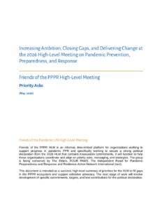 Download Friends of the PPPR HLM - Key Asks and Priorities - May 2026